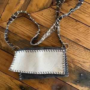 Cowhide crossbody purse